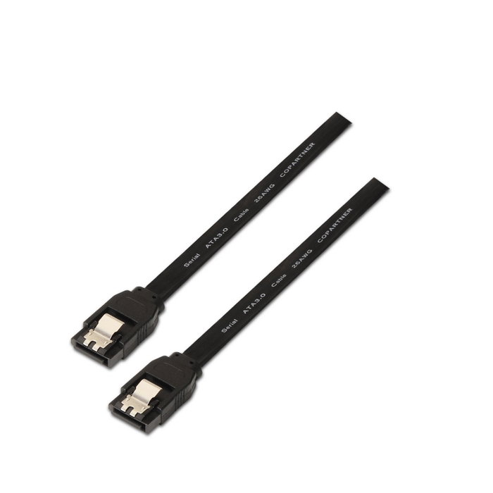 Aisens Cable SATA III Datos 6G con Anclajes, 0,5m, Negro Aisens Cable SATA III Datos 6G con Anclajes, 0,5m, Negro